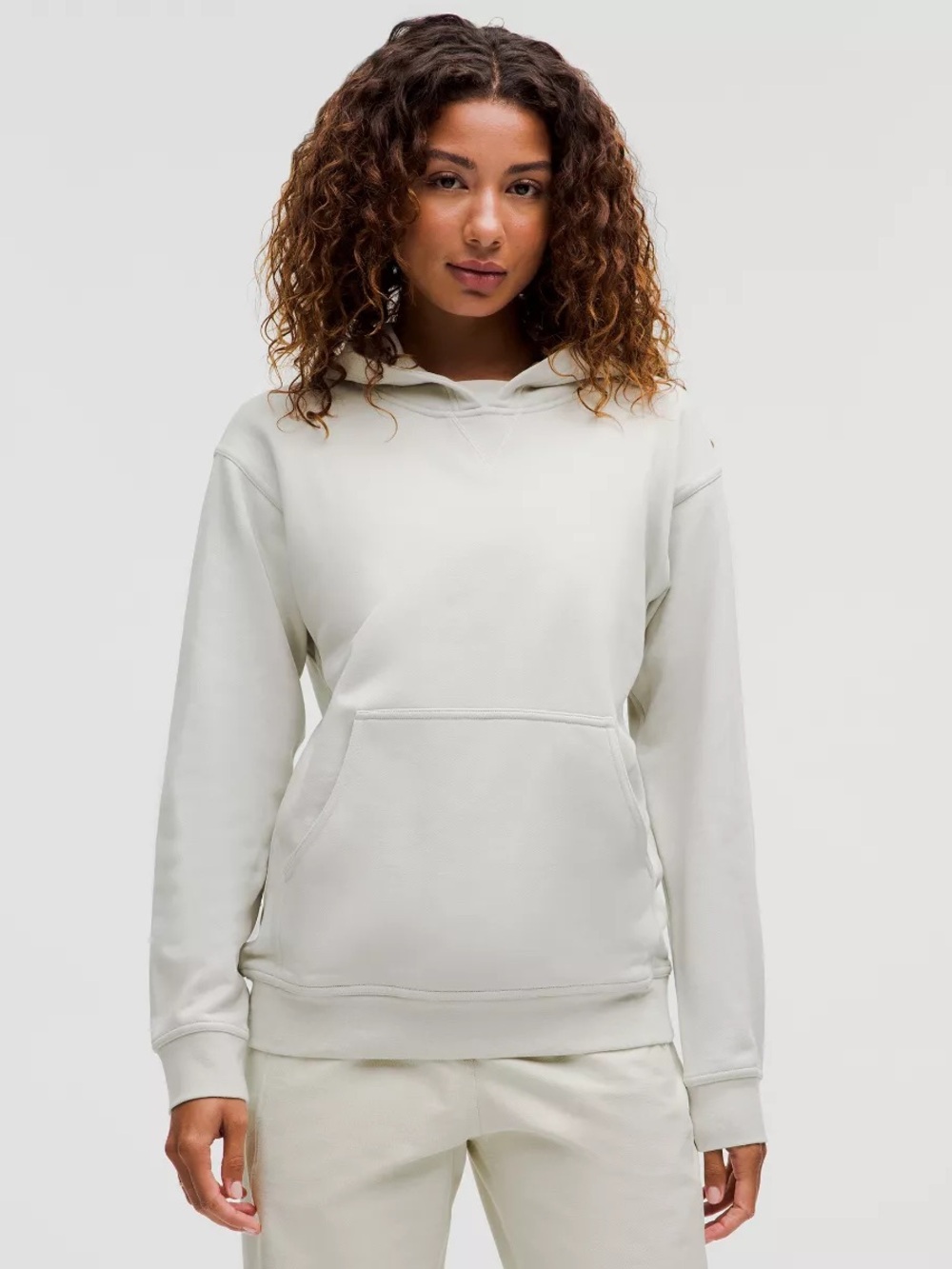 lululemon All Yours Hoodie French Terry 100% Cotton Gray - Size 12